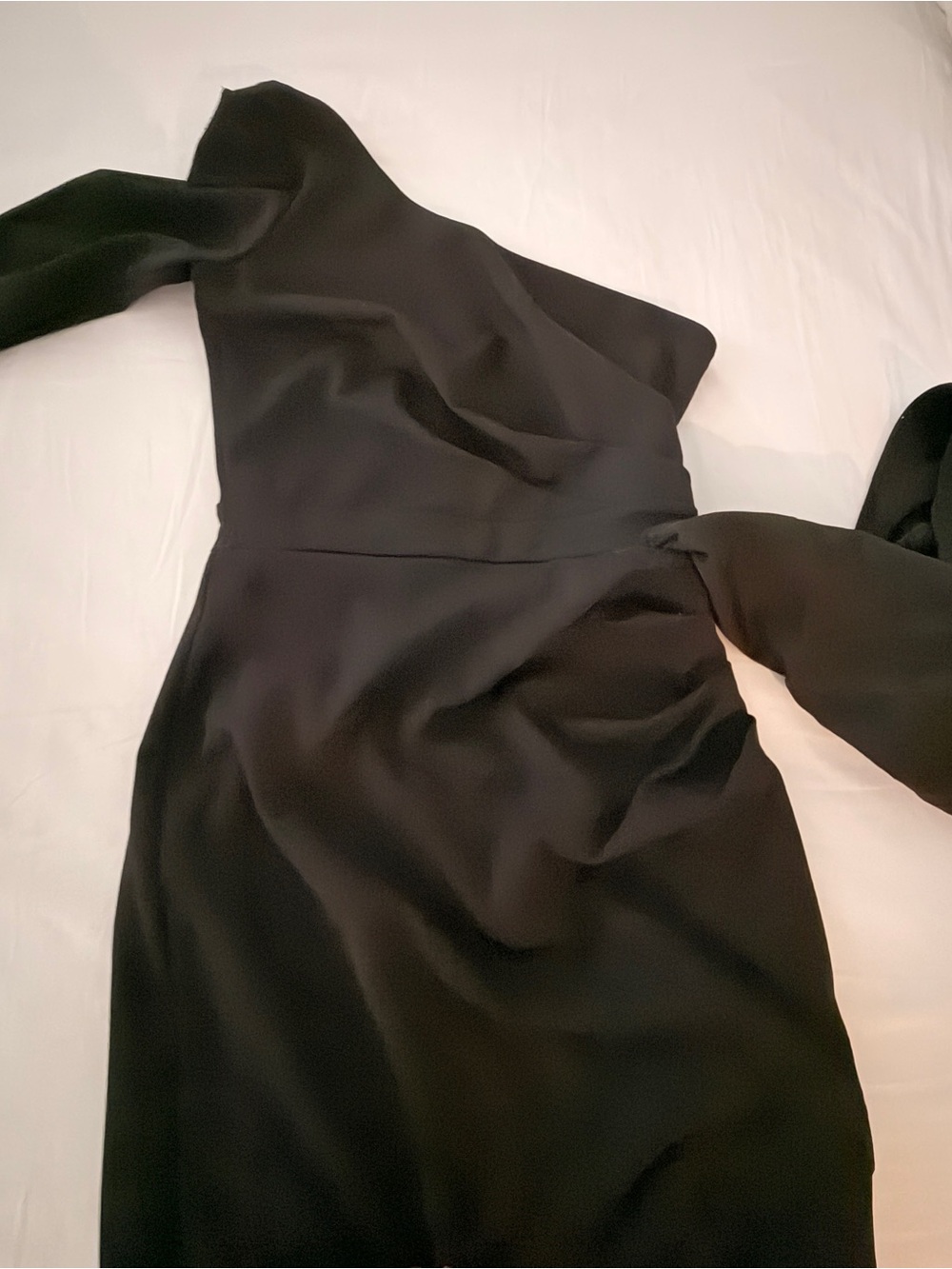 Windsor One-Shoulder Black Evening Dress